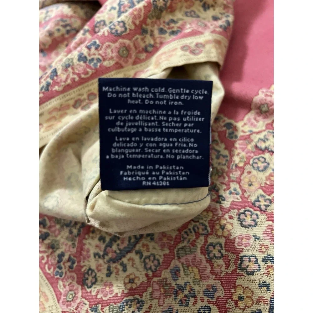 RL Chaps‎ Standard Shams Montauk Paisley Floral Reds Blue Ecru (2)